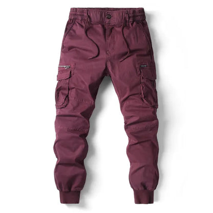 Men's Casual Cargo Pants - Relaxed Fit with Extra Pockets