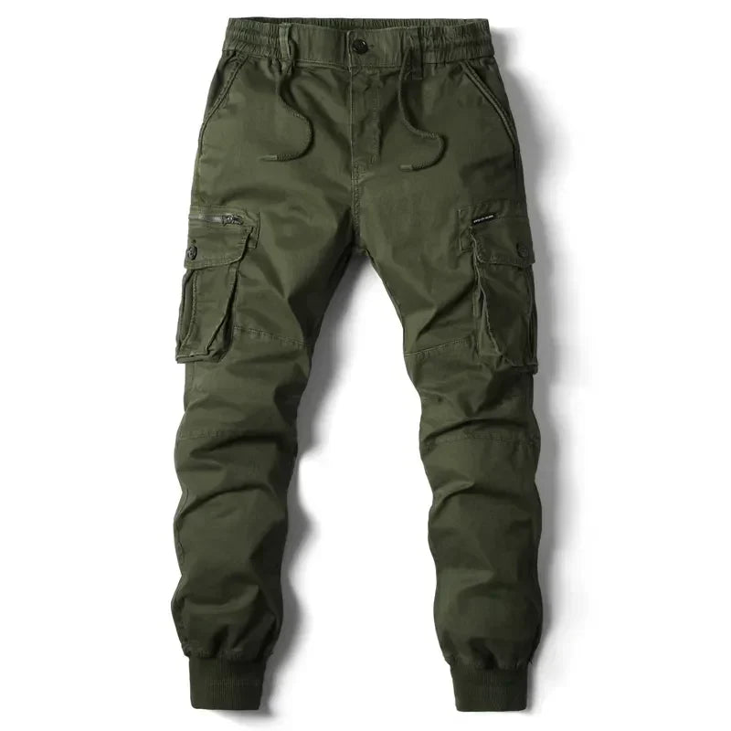 Men's Casual Cargo Pants - Relaxed Fit with Extra Pockets