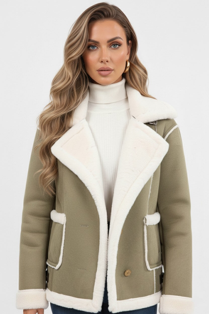 Cozy Women's Faux Fur Lined Winter Jacket