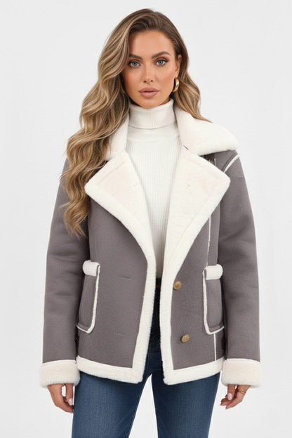 Cozy Women's Faux Fur Lined Winter Jacket
