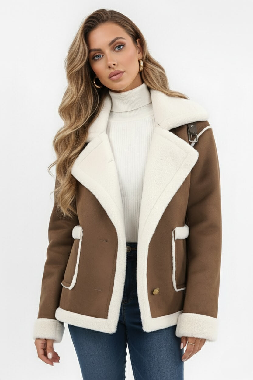 Cozy Women's Faux Fur Lined Winter Jacket