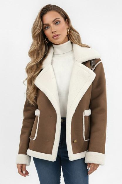 Cozy Women's Faux Fur Lined Winter Jacket