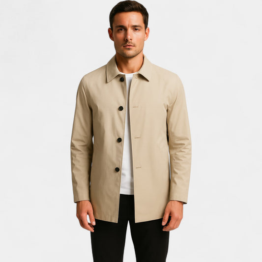 Classic Men's Water-Resistant Trench Coat - Modish World