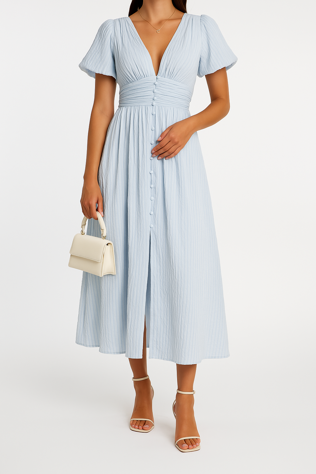 Beautiful V-Neck Floor Length Maxi Dress for Women - ModishWorld