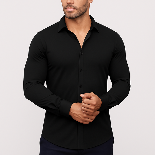 Comfortable Fit Men's Stretch Button Down Shirt - Modish World