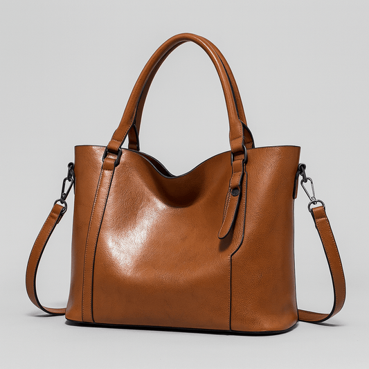 Classic Ladies Leather Shoulder Bag - ModishWorld
