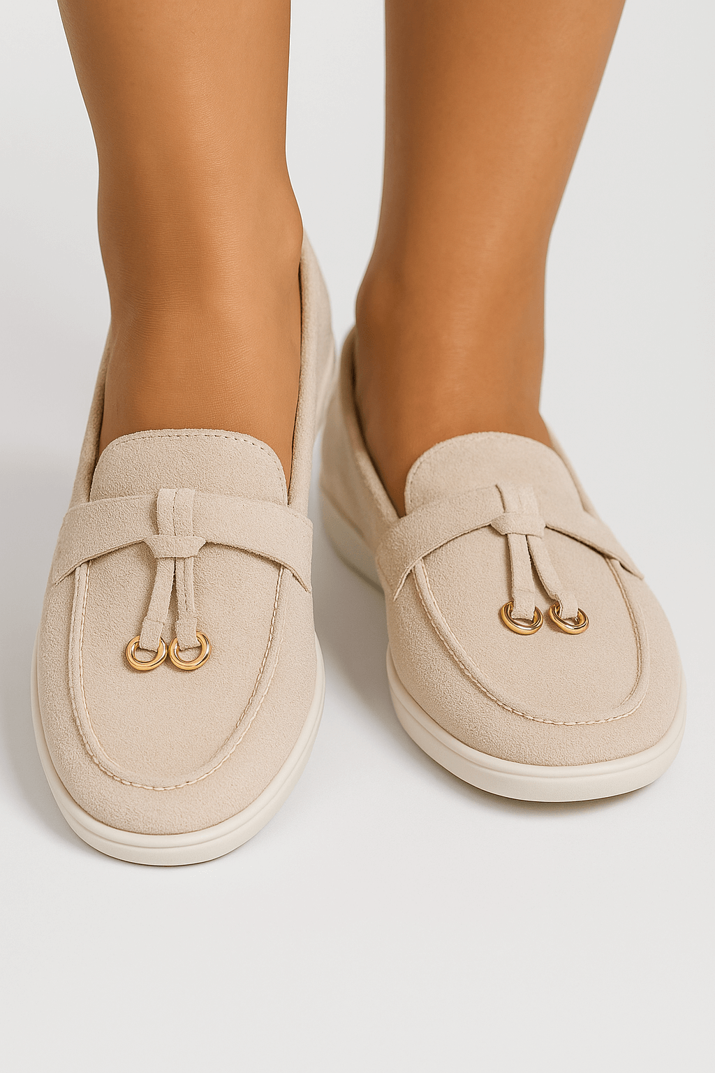Classic Women's Leather Slip On Shoes - Thick Comfort Sole - Modish World
