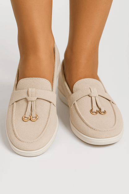 Classic Women's Leather Slip On Shoes - Thick Comfort Sole - Modish World