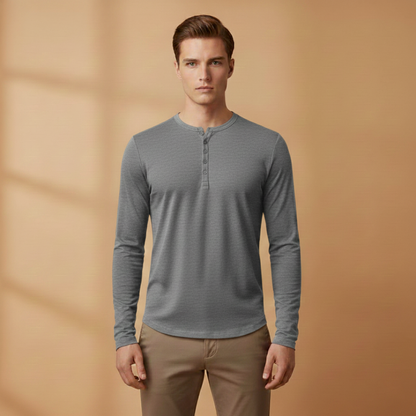 Classic Casual Long Sleeve Men's Shirt