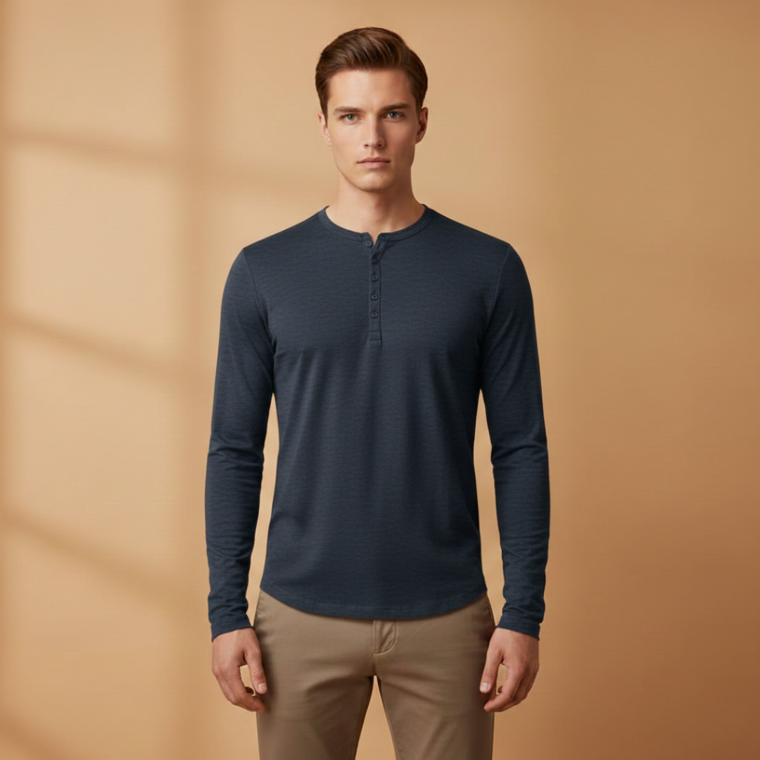 Classic Casual Long Sleeve Men's Shirt