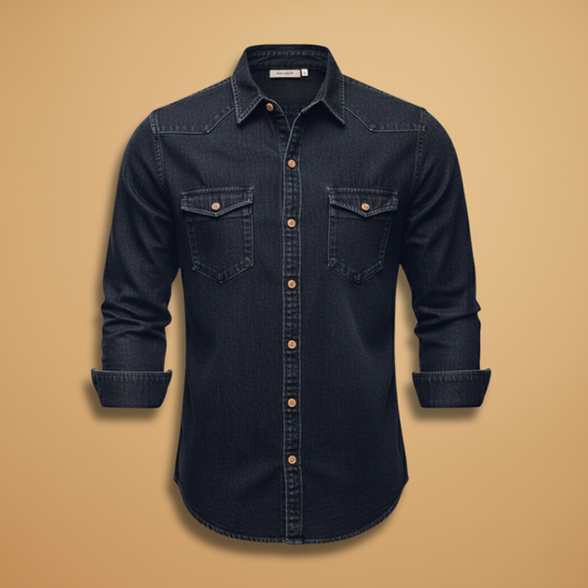 Classic Blue Jeans Shirt for Men - Modish World