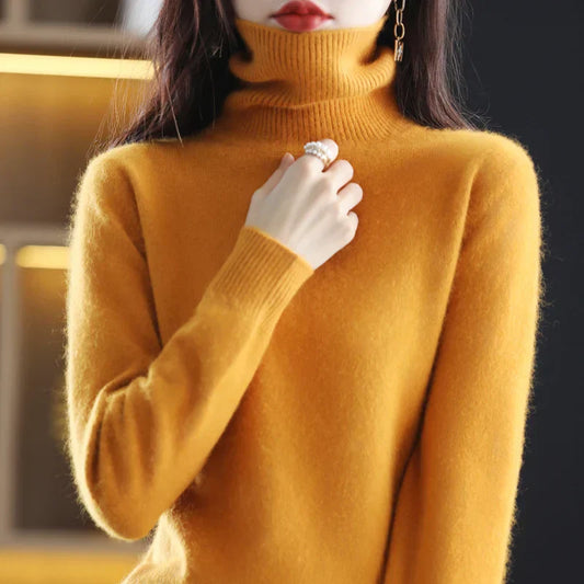Classic Women's Cozy Turtleneck Sweater - Modish World