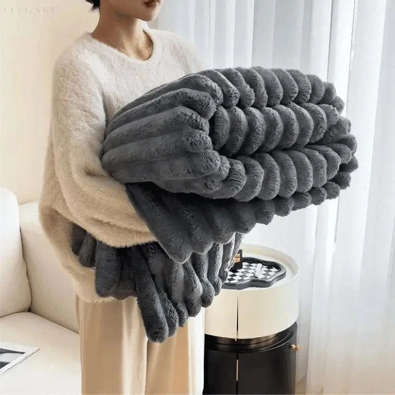 Soft Fuzzy Throw Blanket