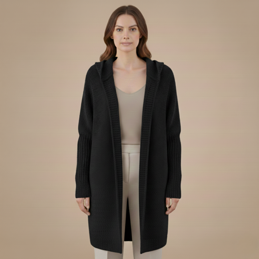 Cozy Women's Hooded Sweater Cardigan