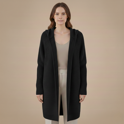 Cozy Women's Hooded Sweater Cardigan
