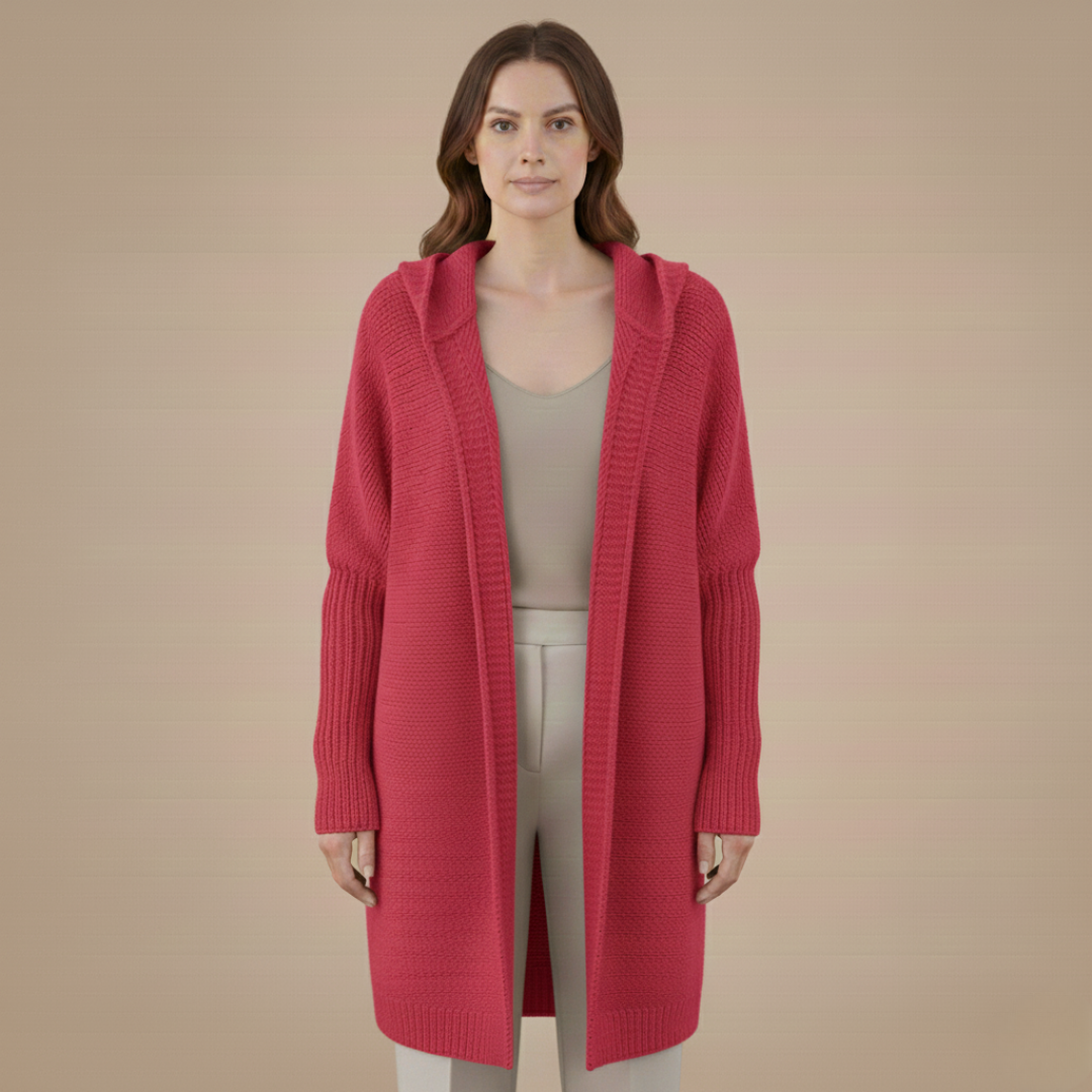 Cozy Women's Hooded Sweater Cardigan