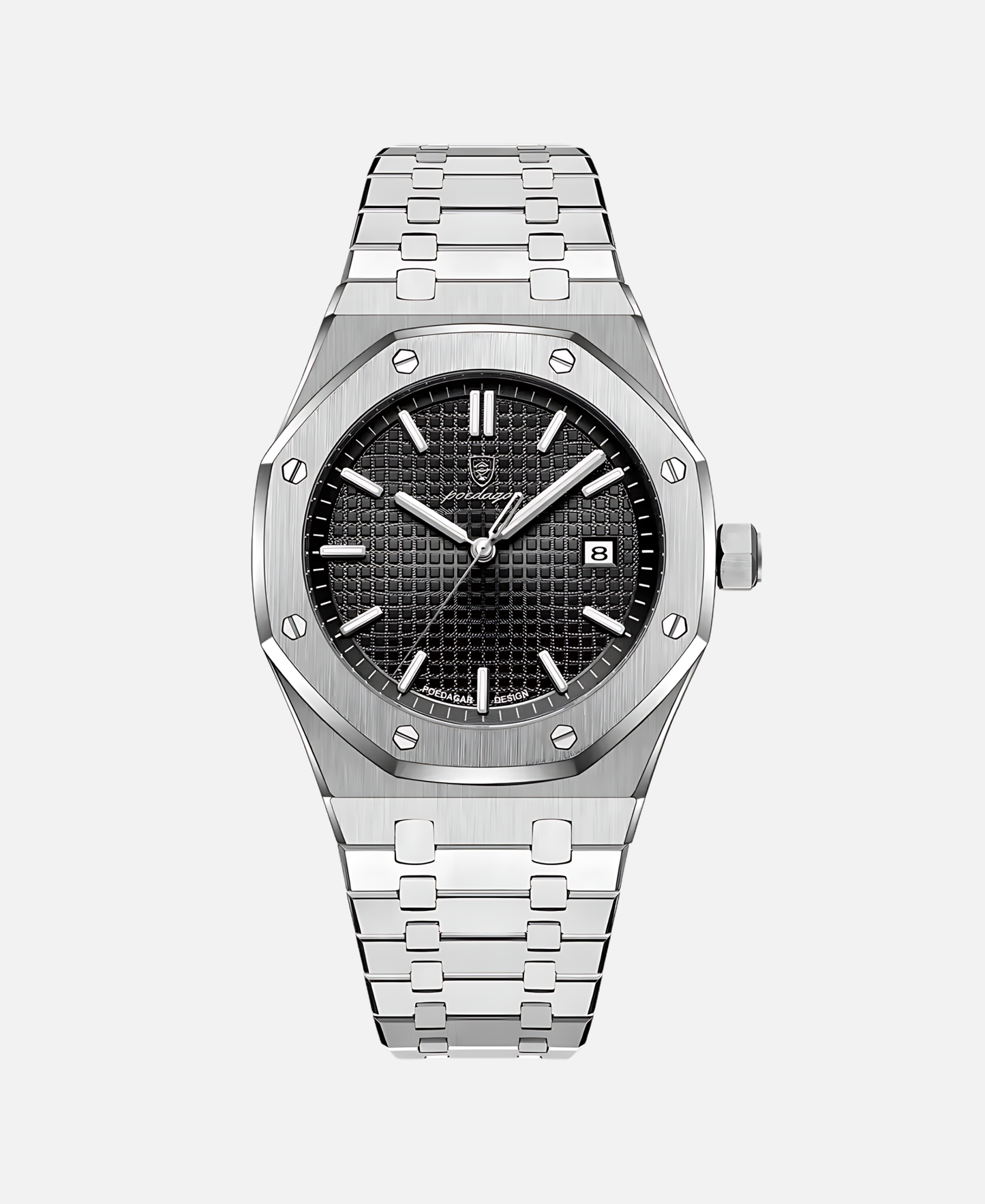Rugged Metal Mens Wristwatch