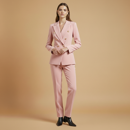 Classic 2 Piece Women's Suit with Pencil Pants