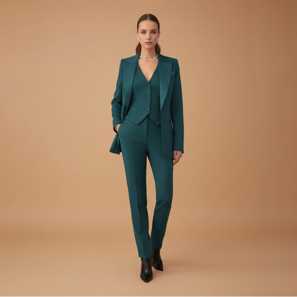 Ladies 3 Piece Business Suit with Jacket and Trousers
