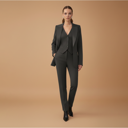 Ladies 3 Piece Business Suit with Jacket and Trousers