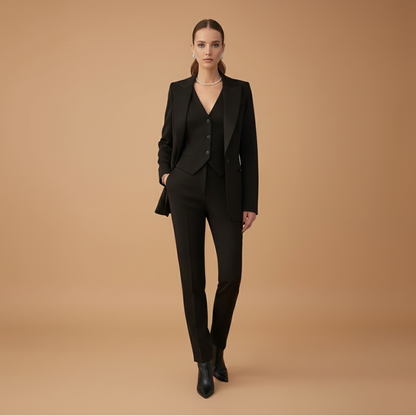 Ladies 3 Piece Business Suit with Jacket and Trousers
