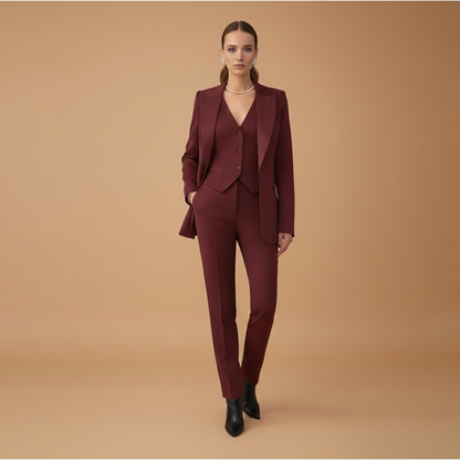 Ladies 3 Piece Business Suit with Jacket and Trousers