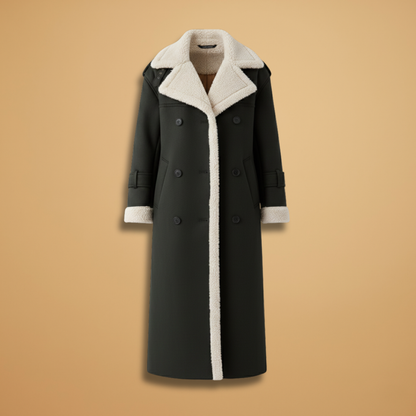 Classic Ladies Overcoat with Notch Collar - Modish World