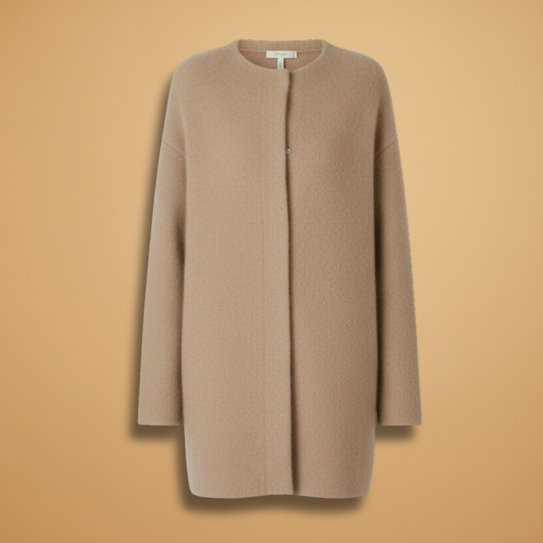 Women's Open Front Cardigan with Button Closure - Modish World