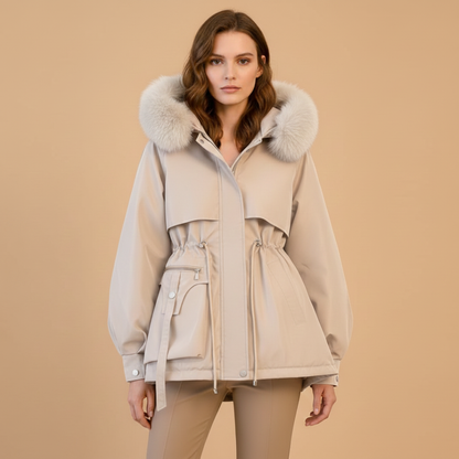 Waterproof Ladies Hooded Winter Jacket