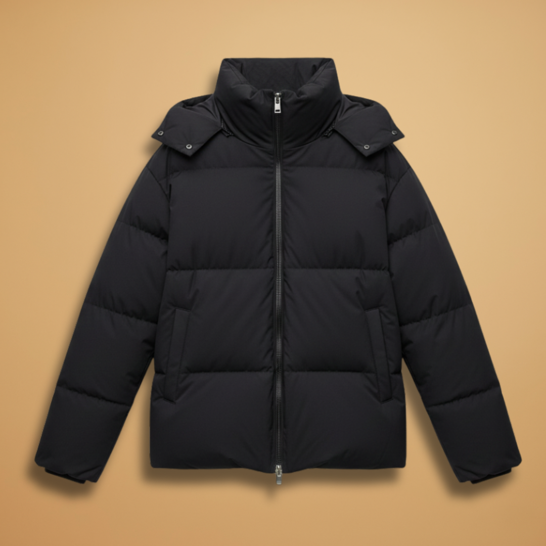 Ladies Warm Padded Coat with Zip Up High Neck - Modish World