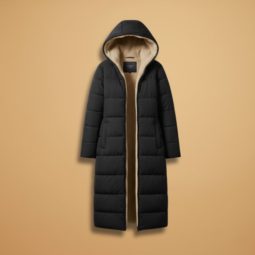 Ladies Warm Down Parka Coat with Hood - Modish World