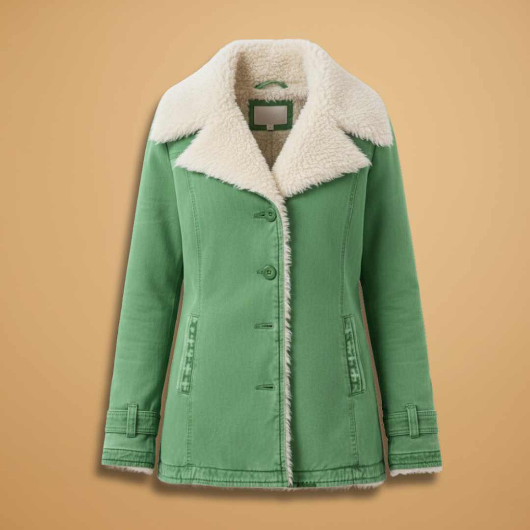 Warm Women's Parka Jacket with Zip Front - Modish World