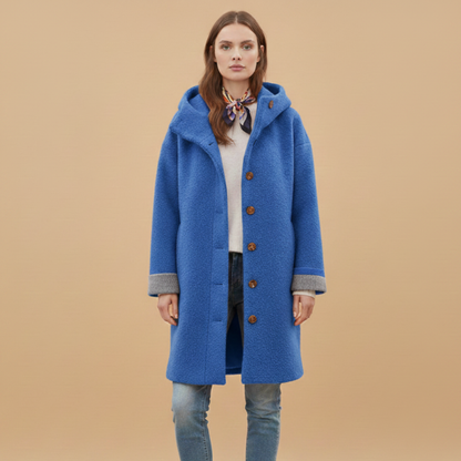 Women's Warm Parka Coat with Classic Collar
