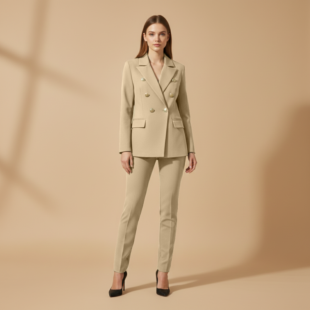 Ladies Business Suit with Slim Fit Pants