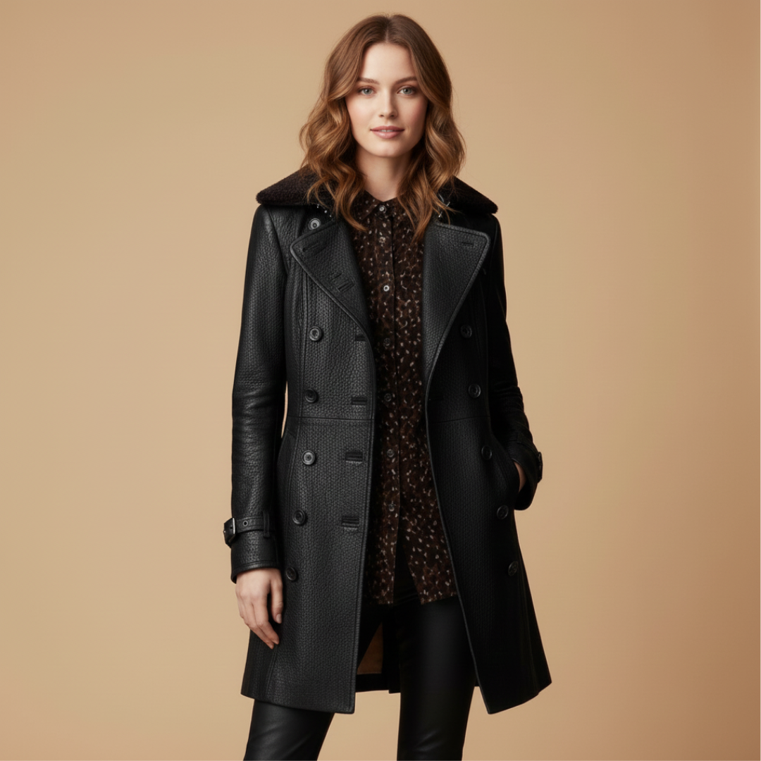 Ladies Double Breasted Winter Coat