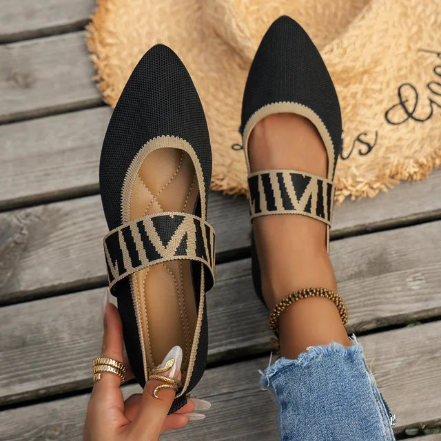 Elegant Casual Pointed Toe Flat Shoes for Women