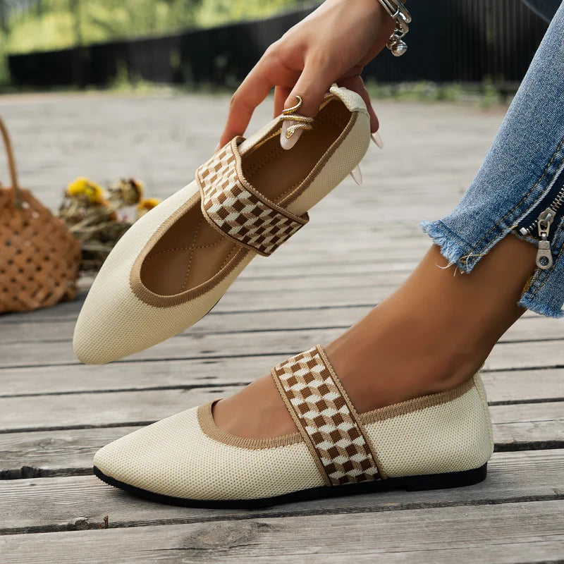 Elegant Casual Pointed Toe Flat Shoes for Women