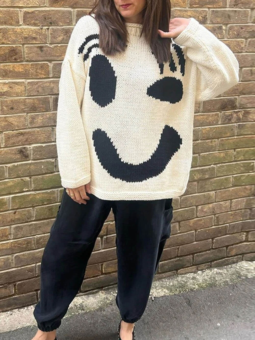 Women's Sweatshirt - Fun Print Relaxed Fit