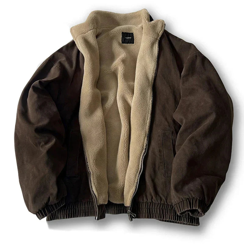 Big Mens Padded Bomber Jacket