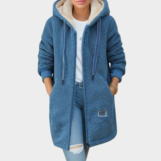 Warm Women's Fleece Hoodie Coat - Modish World