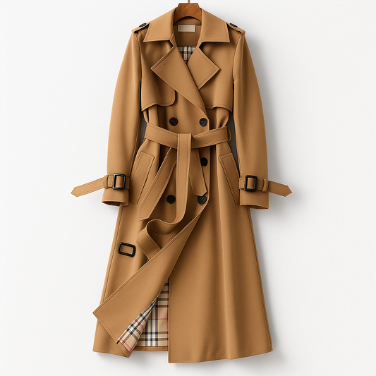 Classic Women's Trench Coat - Slim Fit and Waterproof - ModishWorld