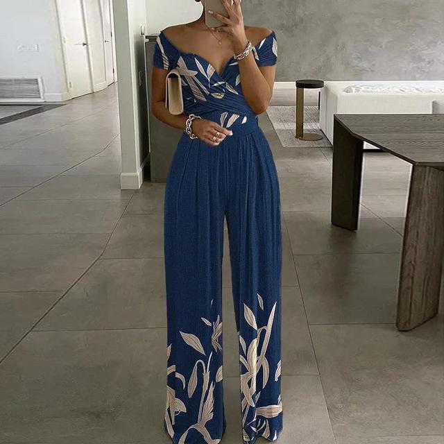 Chic Floral Off-The-Shoulder Jumpsuit for Women
