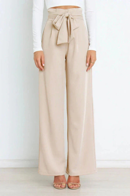 Comfortable Fit Wide Leg Women's Trousers - ModishWorld