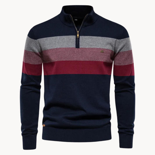 Classic Mens Quarter Zip Pullover Sweater - Modish World