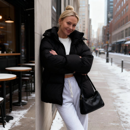 Warm Oversized Parka Jacket with Hood - Modish World