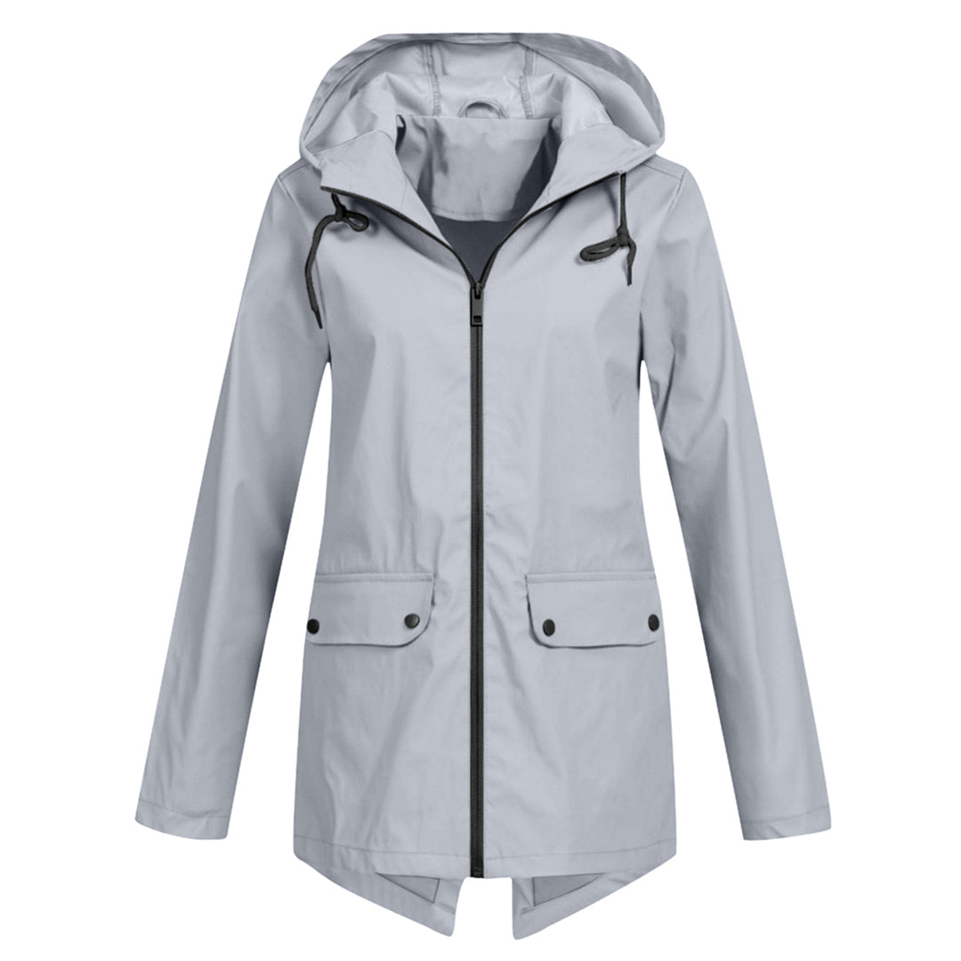 Ladies Waterproof Parka Coat - Hooded & Fashionable