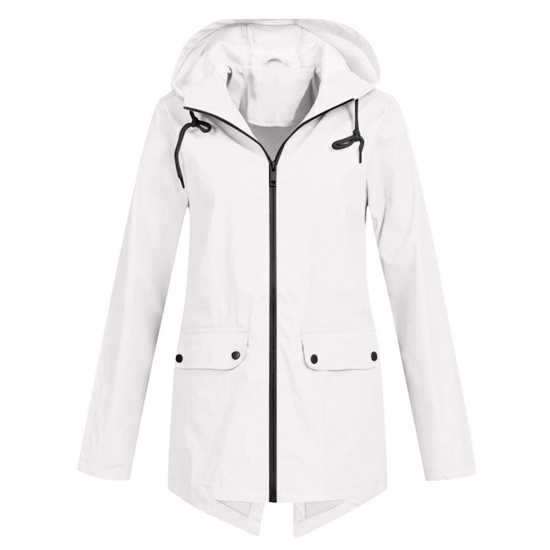 Ladies Waterproof Parka Coat - Hooded & Fashionable
