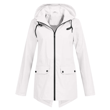 Ladies Waterproof Parka Coat - Hooded & Fashionable
