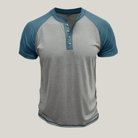 Classic Fit Mens Henley Tee Shirt - ModishWorld