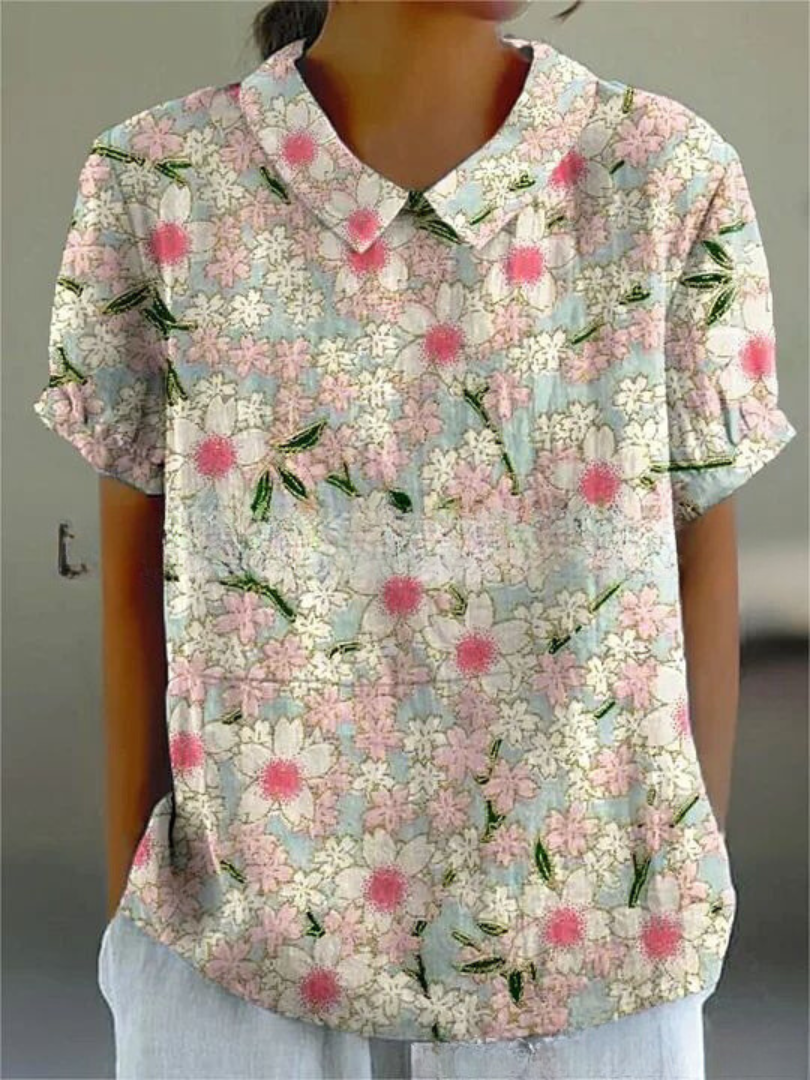 Beautiful Blossom Short Sleeve Women's Top